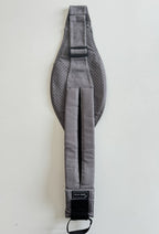 Back view of the Grey Stone Rouu Baby II carrier showing the extendable back strap